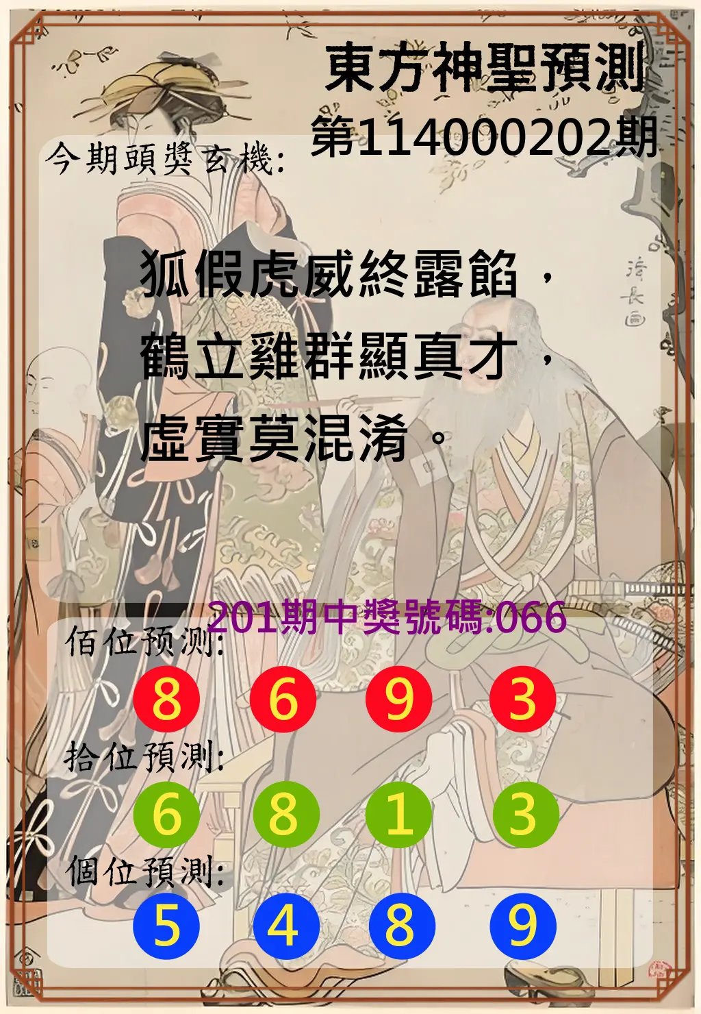 3星彩第114000202期(08/20)東方神聖預測